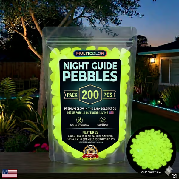 🔥Last Day 49% OFF🔥-🌈Colorful Glow-in-the-Dark Garden Stones