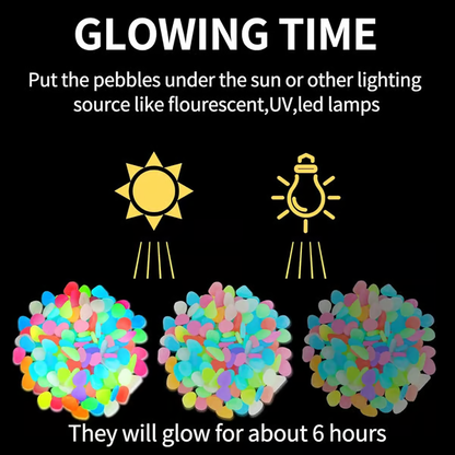 🔥Last Day 49% OFF🔥-🌈Colorful Glow-in-the-Dark Garden Stones