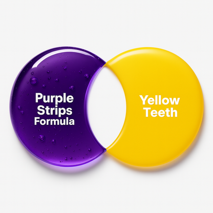 🔥Last Day 49% OFF - 🦷Purple Teeth Whitening Strips, Enamel-Safe Stain Removal💜